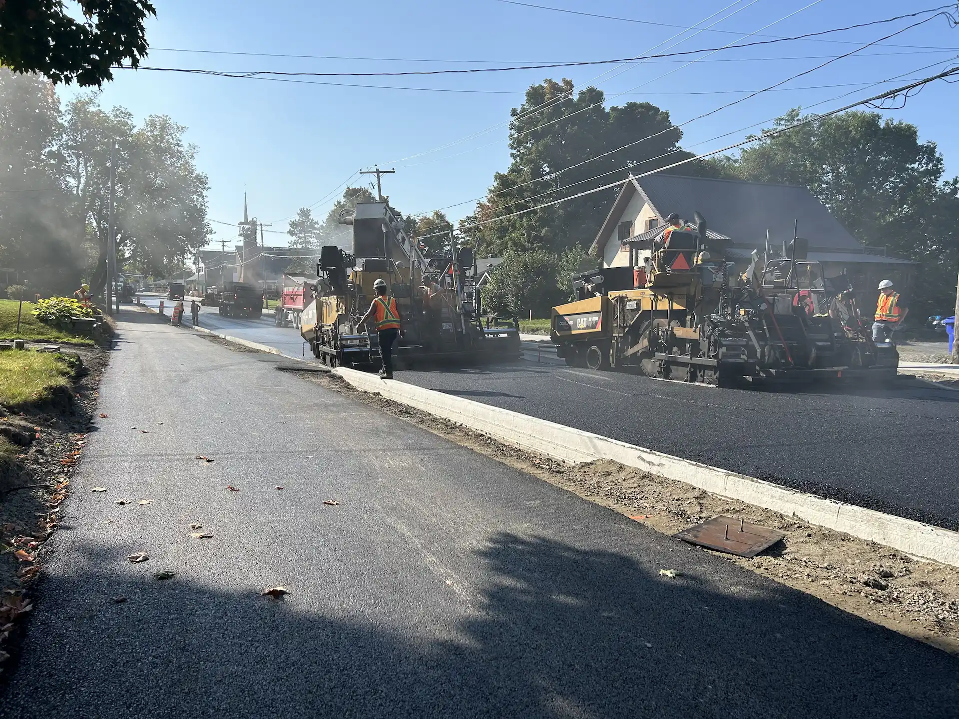 Travaux de pavage